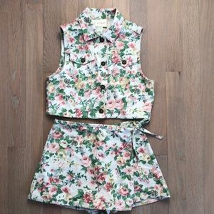 K.C. Parker by Hartstrings Girl’s Skort and Vest set.